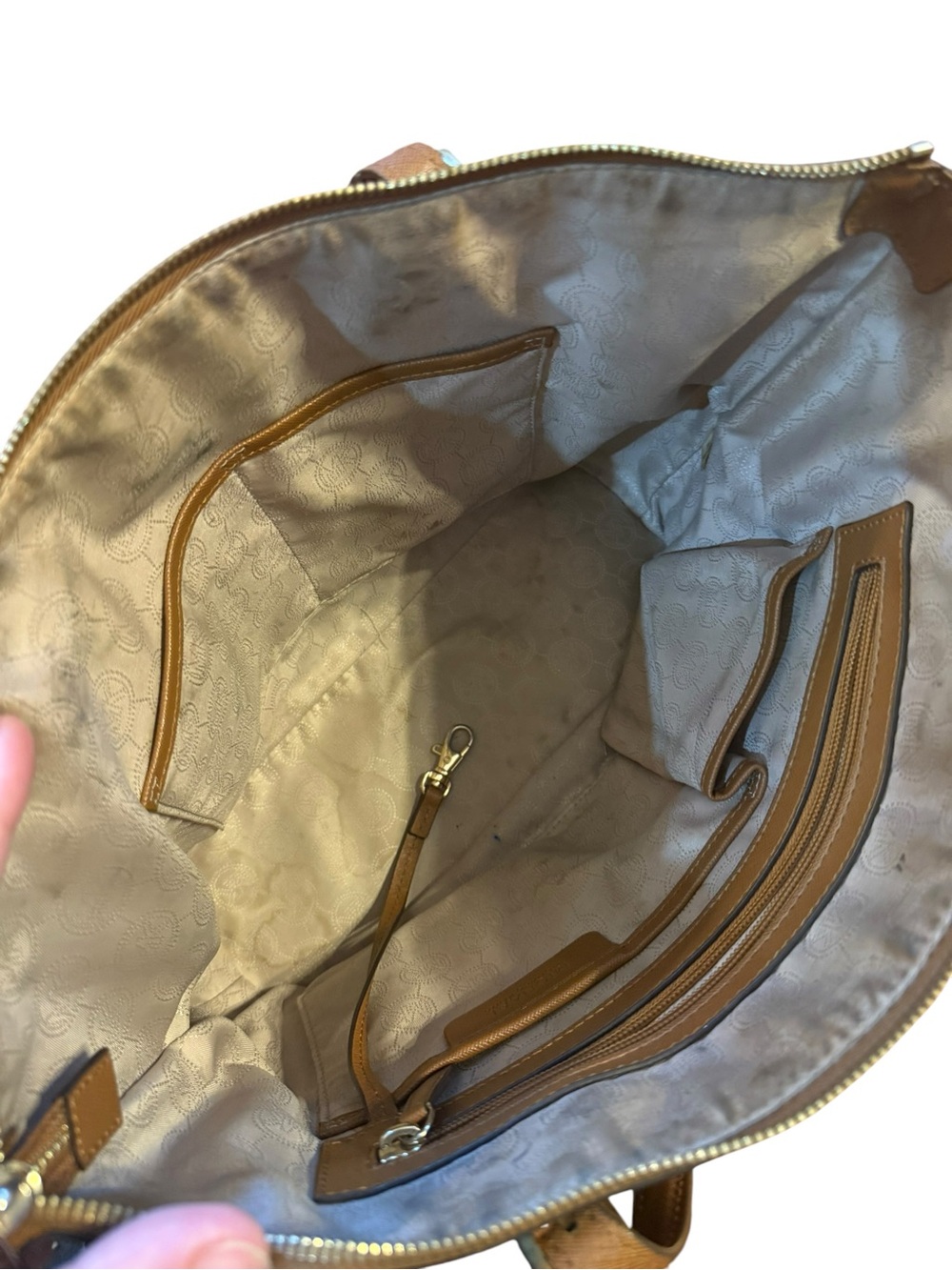 Michael Kors Brown Saffiano Leather Tote Bag - Picture 6 of 6